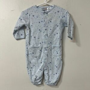 Blue Cozy 99’s MC baby romper